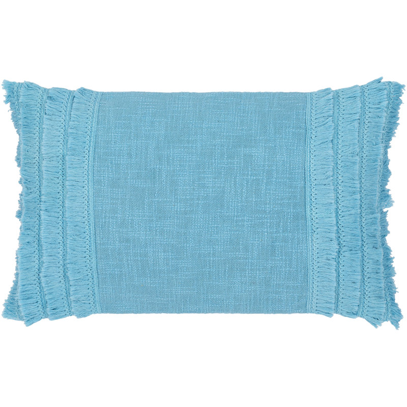 Coussin en polyester Kandie, Turquoise