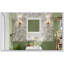 Armoire de rangement murale avec miroir, design élégant en demi-lune pour une vie moderne et organisée-1743067971