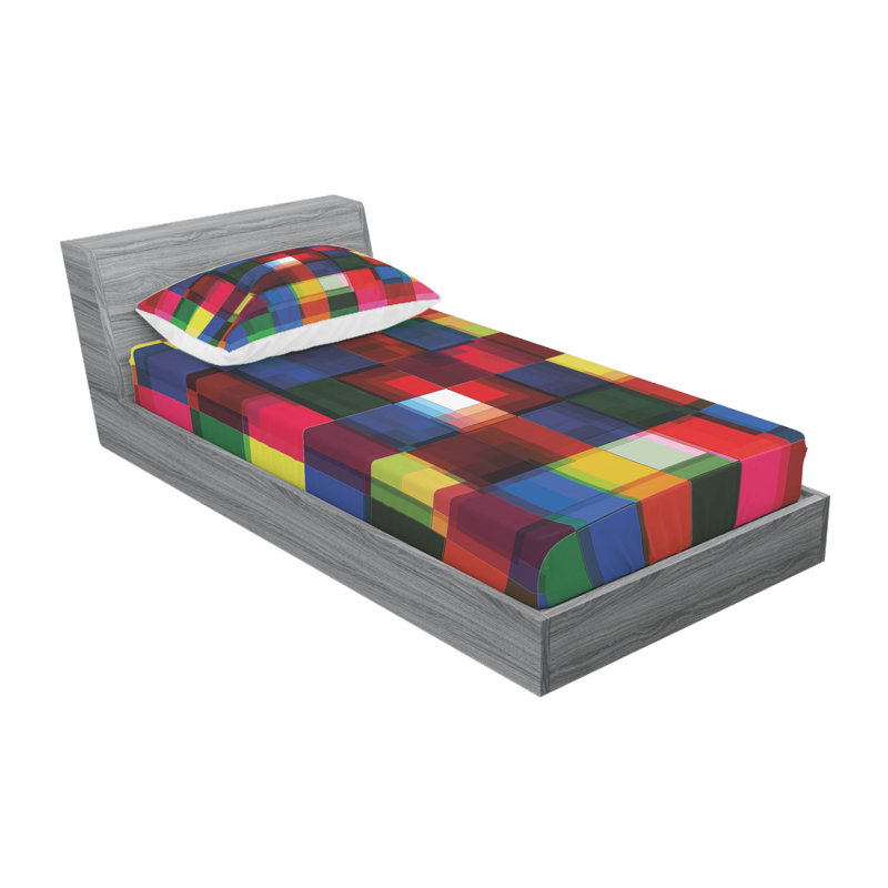 Ensemble de draps en demi-teinte, Ensemble de draps pour lit simple avec drap-housse
