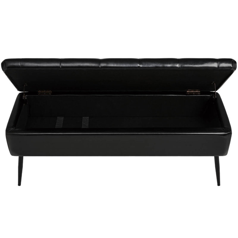 Banc de rangement Demetriades, Noir