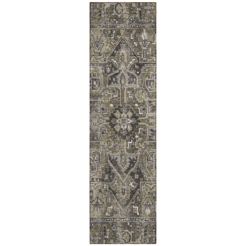 Fordbridge Washable Oriental Indoor / Outdoor Rug, Runner 2'3" x 7'6"