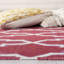 Tapis rouge / ivoire en laine / coton tissé à la main Stahl-272585656