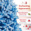 Arbre de Noël artificiel 6 pi avec embouts de branches et support en métal pliable-1082366537-1082366538
