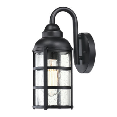 Geyer Galvanized Steel 12.66"" H Outdoor Wall Lantern -  Breakwater Bay, 2A06DE54CEB140DCB43A67507CCDB860