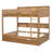 Twin  over twin bunk bed with trundle, Antique Wood-1788611977