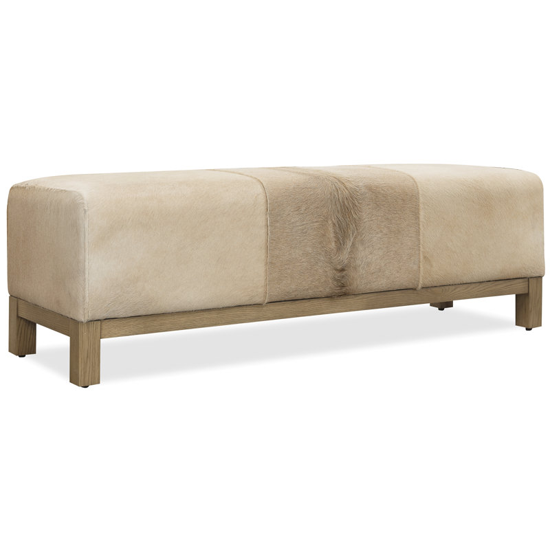 Melange Leather Bench
