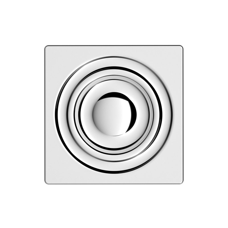Bouton carré, Chrome