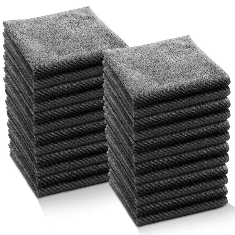 Ensemble de chiffons de nettoyage, Gris