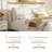 Queen Size Upholstered Platform Bed With Two Removable Pillow Headboard,Boucle Fabric,White
