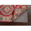 Tapis rouge / beige en laine noué à la main de conception unique 2 pi 9 po x 4 pi 3 po New Age