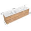 Meuble-lavabo double 84 po avec comptoir blanc 84 po