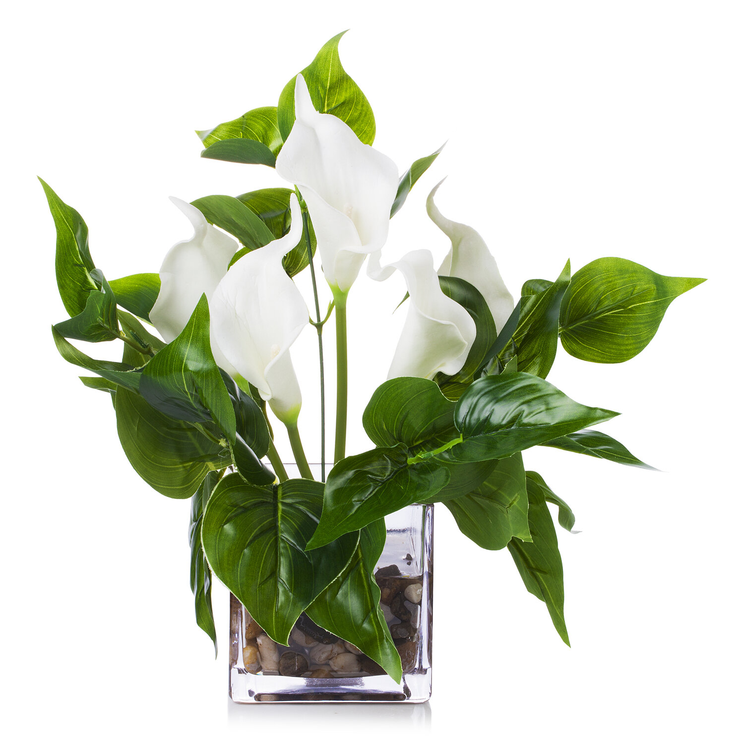 Primrue Natural Fibres Lillies Arrangement In Vase And Reviews Wayfair Canada 1705