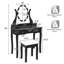Ensemble coiffeuse et tabouret Craney-1575454764