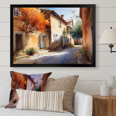 Jaegar, village méditerranéen, rue III, sur toile