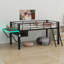 Lit mezzanine avec bureau Gaming, DEL