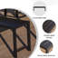 Ensemble de patio 7 pièces comprenant une table carrée de 59 po, 4 chaises empilables et 2 bancs-509265851