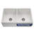 Platus 33'' L Double Bowl Fireclay Kitchen Sink-32984600