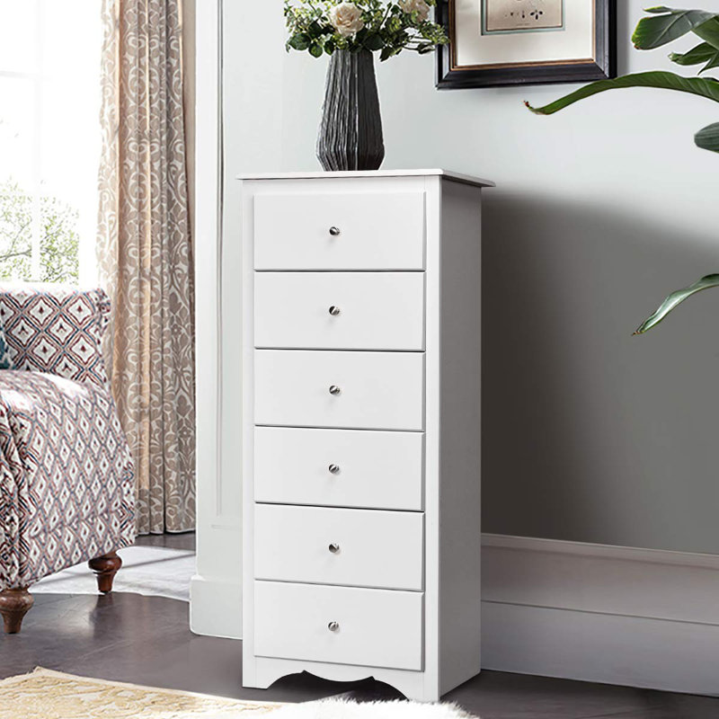 Amerra 59cm W 6 - Drawer Chest of Drawers, White