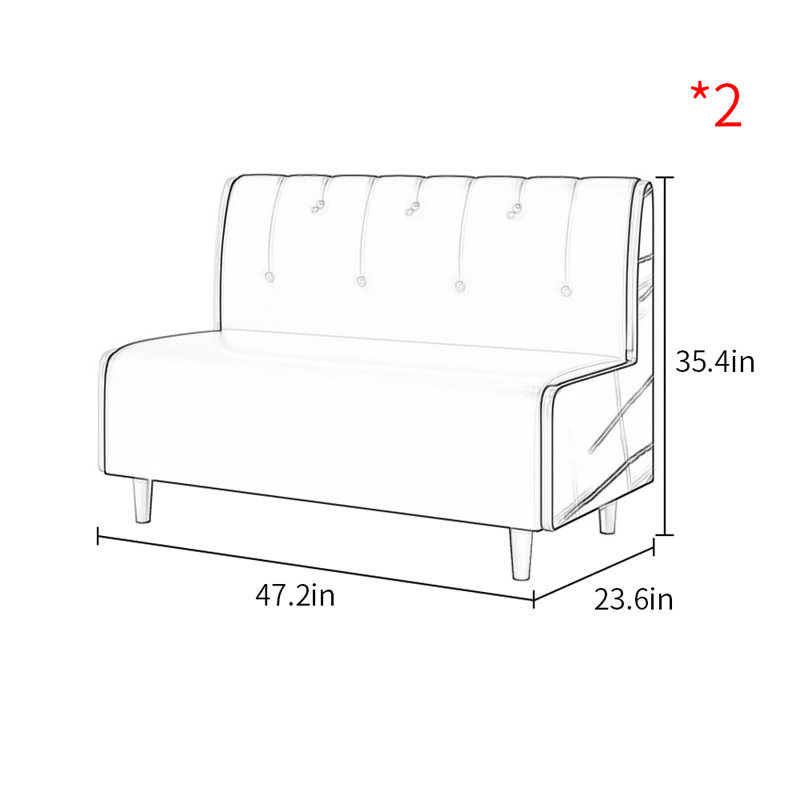 Banc rembourré en similicuir Modern Light Luxury, Vert foncé