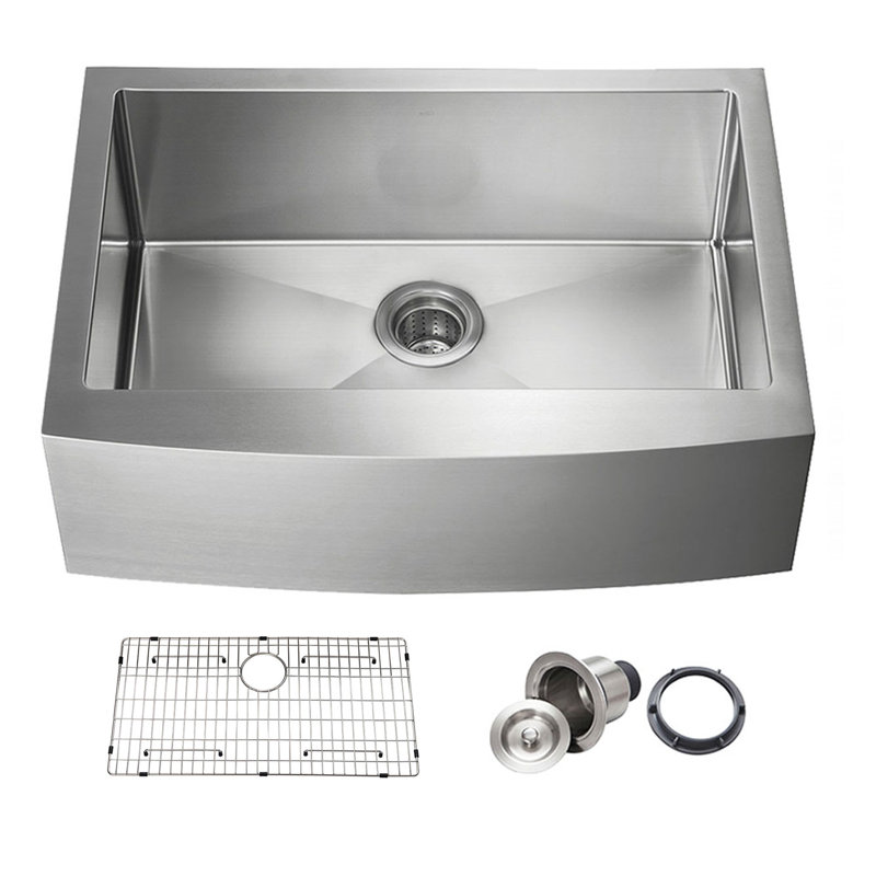 30'' L Single Bowl Stainless Steel Kitchen Sink