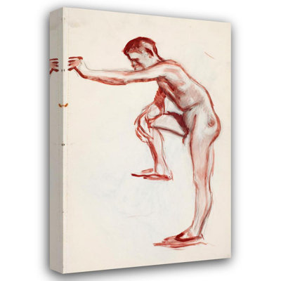 "Naked Male Model" by  Magnus Enckell - Gallery Wrap Canvas Wall Art
