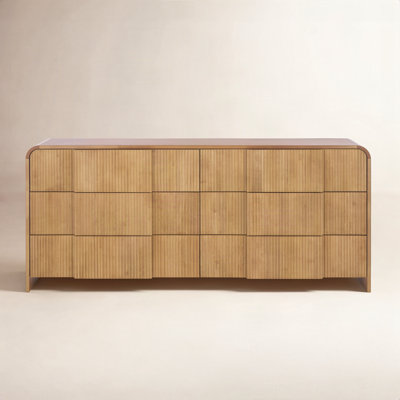 65" Reeded Double Dresser