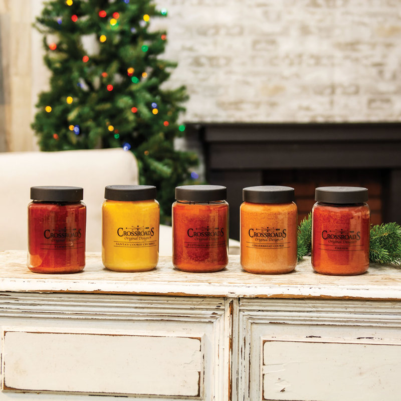 Farmhouse Fall Scented Black Jar Candle, 26 oz
