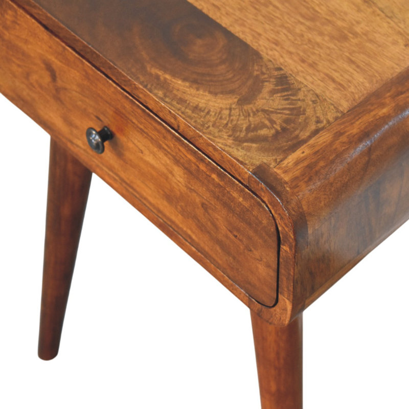 Nightstand 45cm W Solid Wood Bedside Table