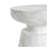 Outdoor Ponti Travertine Side Table,White