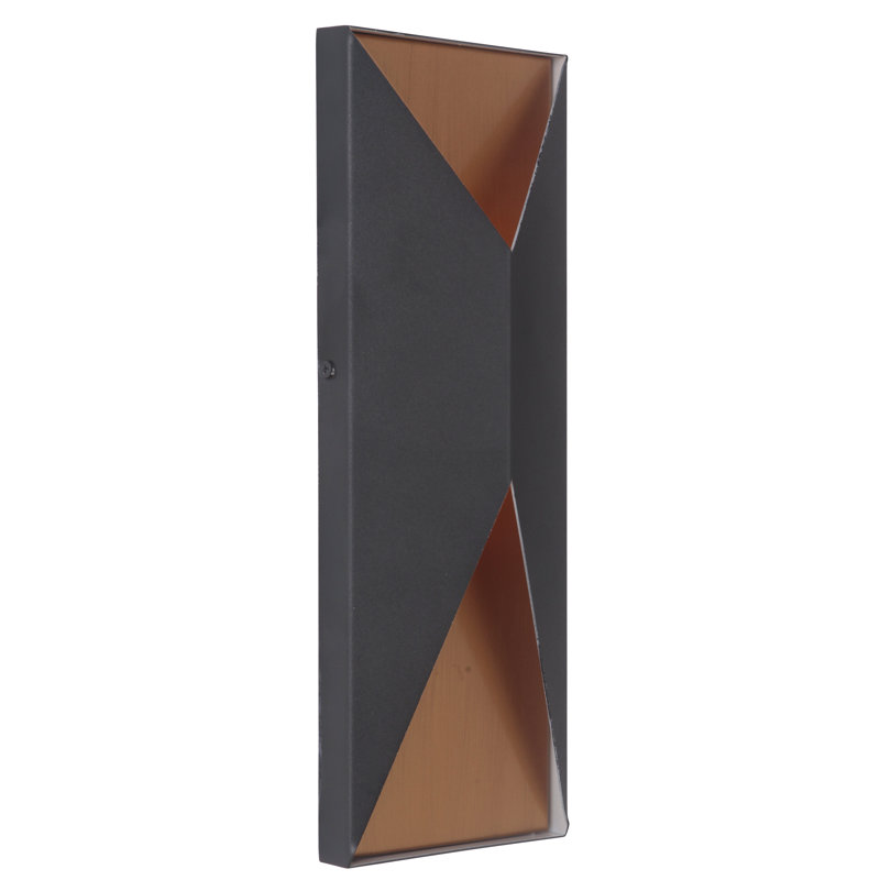 Peak LED Wall Light, Satin Brass