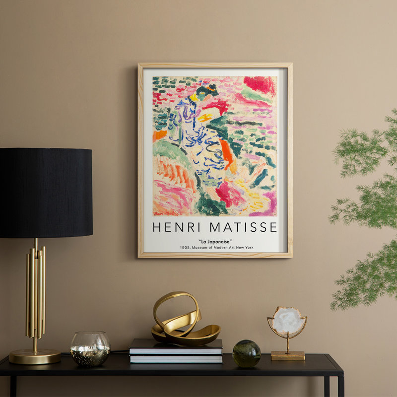 Matisse CLxxxi, reproduction d'art encadrée - bois massif, H 30 po x l 24 po