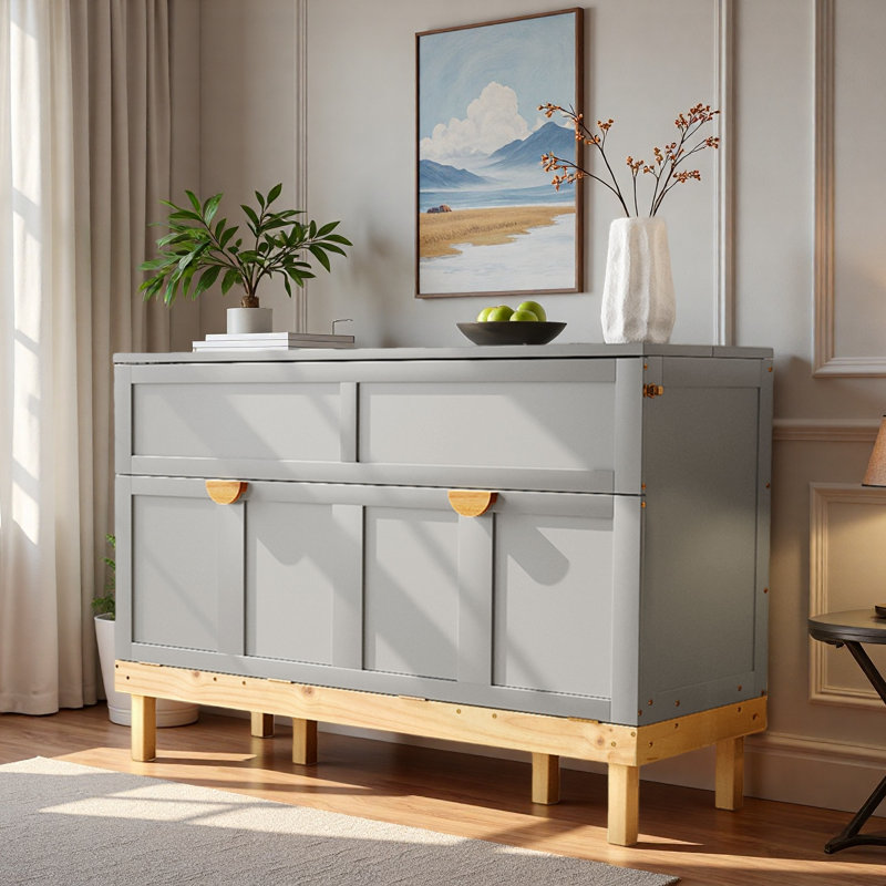 Grand lit escamotable, Gris