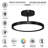 Hewit Acrylic LED Semi Flush Mount-1054053433