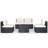 Vaccaro 4 - Person Patio Conversation Set with Cushions