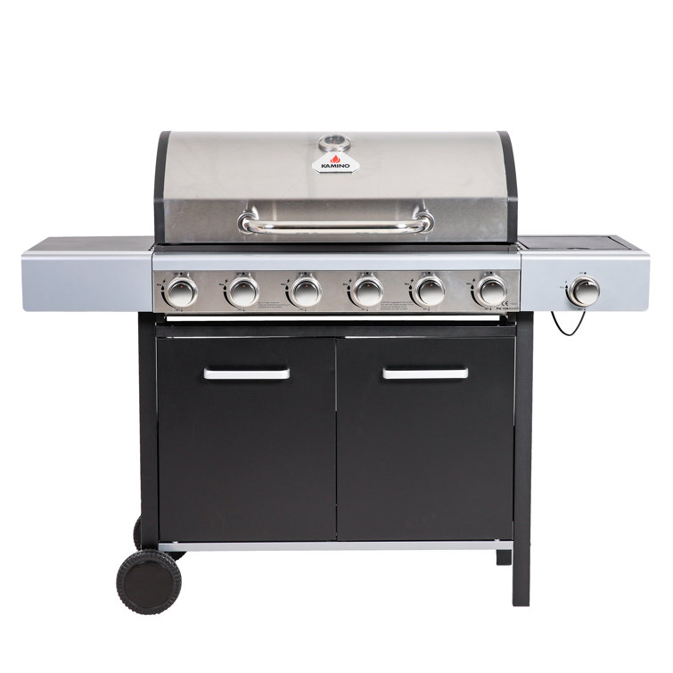 KaminoFlam 6 - Burner Countertop Liquid Propane 19.34 BTU BTU Gas Grill  with Cabinet | Wayfair.co.uk