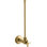 1/2-In NPT Angle Supply With Stop With Cross Handle And Annealed Vertical Tube