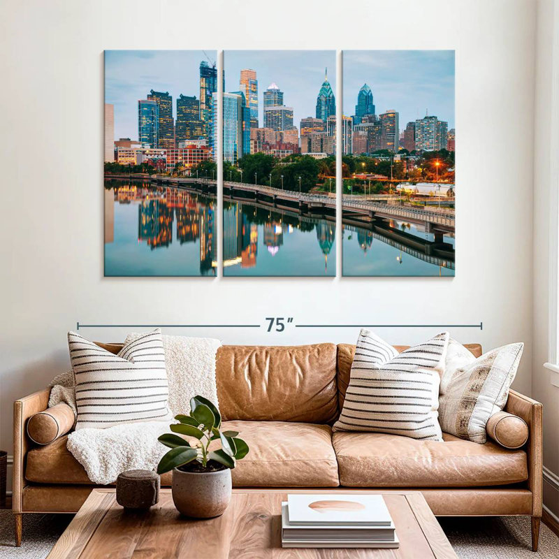 Sebbie Philadelphia Riverbank, H 42 po x l 65 po
