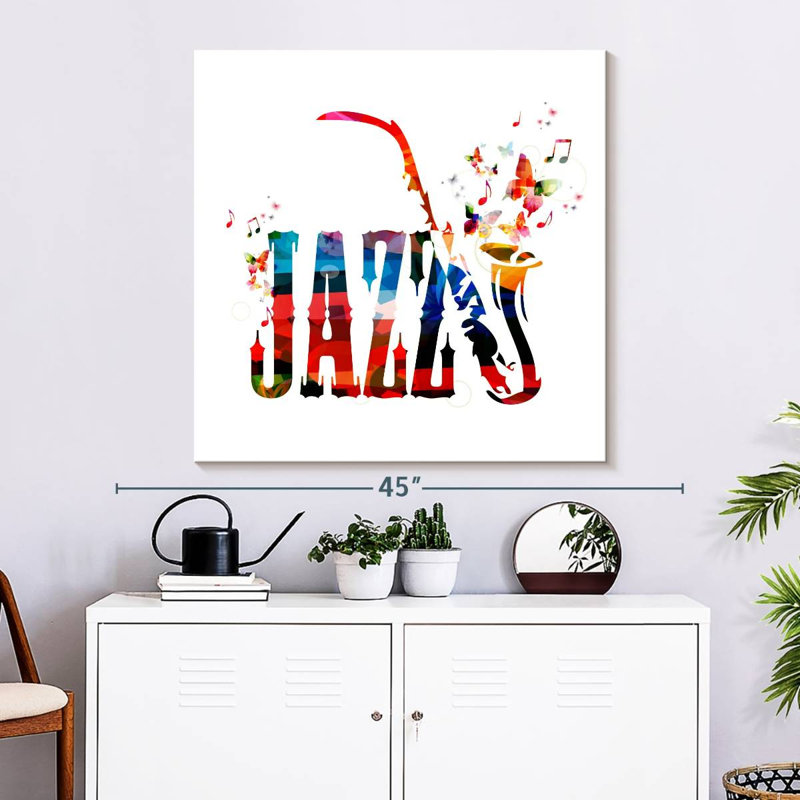 Jazz Typography, 33" H x 33" W