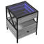 Daneli 40cm W Steel Bedside Table-2087432862
