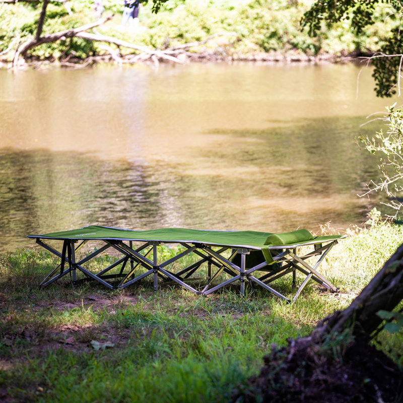 Lit de camp pliant Alpcour, Vert