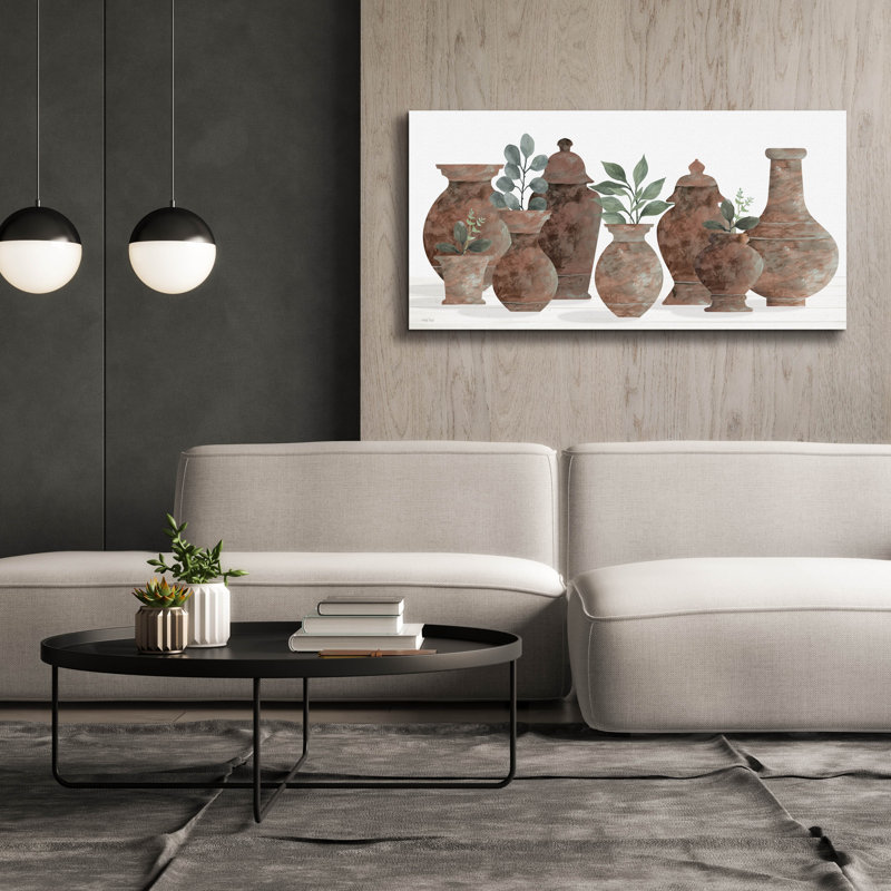  'Clay Pots Still Life' by Cindy Jacobs Canvas Wall Art, 60" x 30"