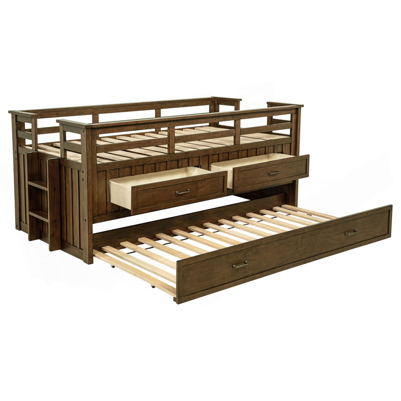 Lit simple capitaine avec lit gigogne Starboard