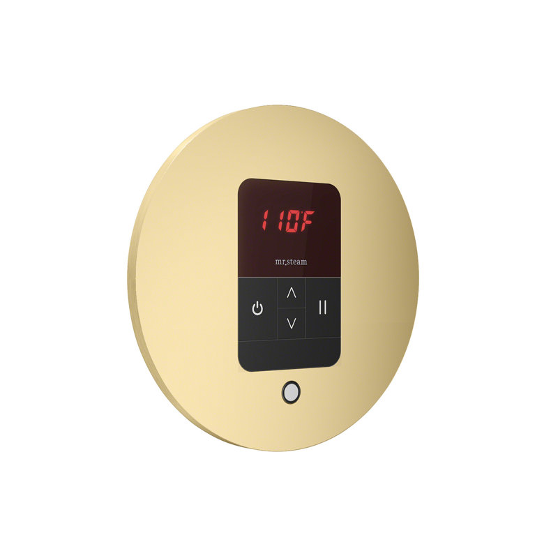 Thermostat rond itempo, Laiton satiné