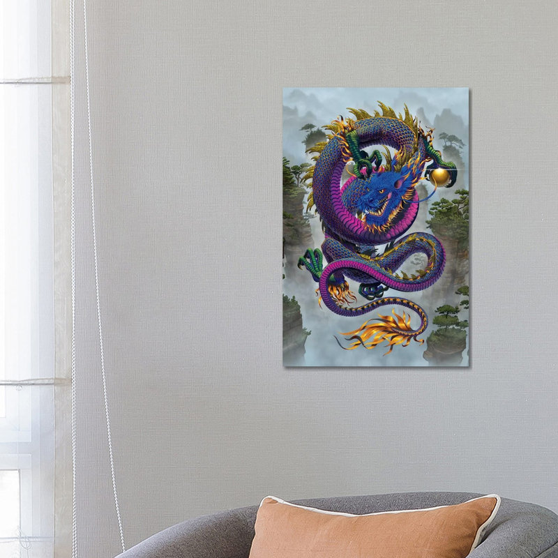 Good Fortune Dragon by Vincent Hie - Print on Canvas, Wrapped Canvas, 66.04 cm H x 45.72 cm W x 1.91 cm D