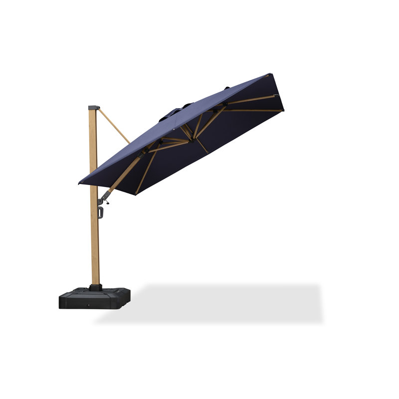 Parasol de patio en porte-à-faux 9 x 9 pi Arlmont & Co. Palace, Bleu marine