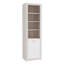 Ceridwen 59cm Bookcase with Cupboard in Sand Oak and White