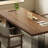 Nut-brown Rectangular Solid Wood Writing desk-312964186
