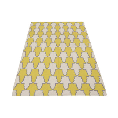 Rectangle 150 cm x 240 cm Geometric Hand Woven Kilim