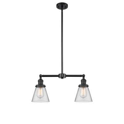 Luminaire suspendu linéaire à 2 lumières pour îlot de cuisine Stonec chiffre