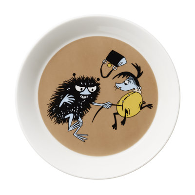 Moomin Plate Stinky In Action 7.48"